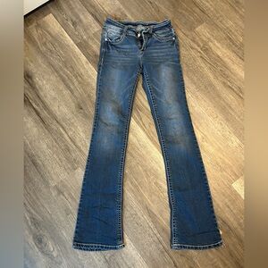 Wallflower Dark Blue Flare Jeans
